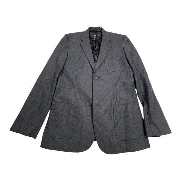 Marc Jacobs Men Charcoal Gray Wool Blend Blazer Jacket XL‎ Two Button